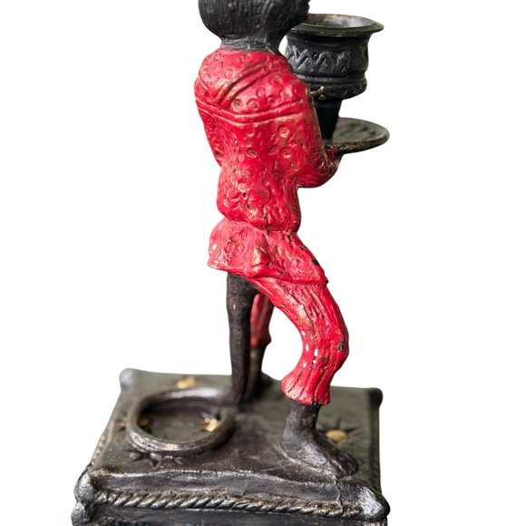 Vintage Red Brass/Bronze Monkey Candle Holder Collectible Decor - Picture 5 of 6